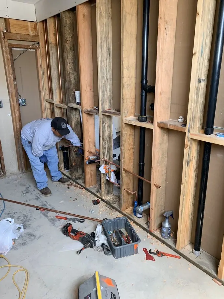 Commercial rough-in plumbing for Gas Line Repair in East Wellington